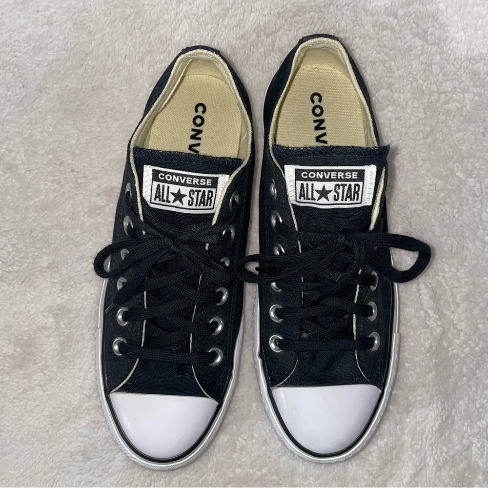 Black Platform Converse Shoes size 7 - Picture 5 of 9